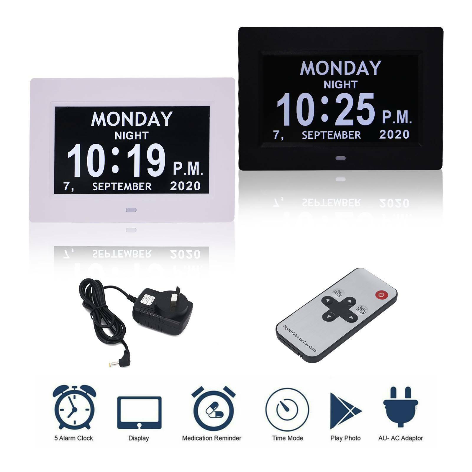 8 Digital Calendar Day Clock Orientation Clock