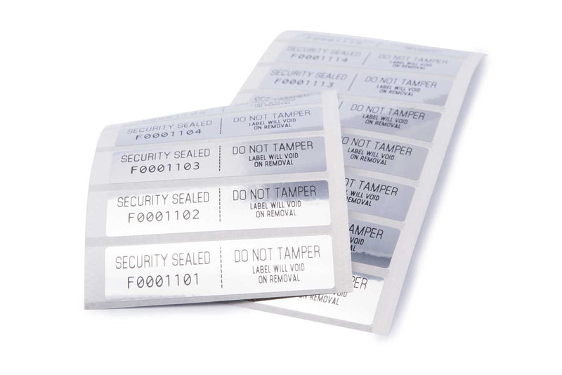 Tamper Evident Sticker - 52 labels