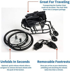 Afrikim featherweight wheelchair