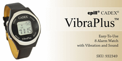 epill Cadex VibraPlus 8 Alarm Vibrating Medication Reminder Watch